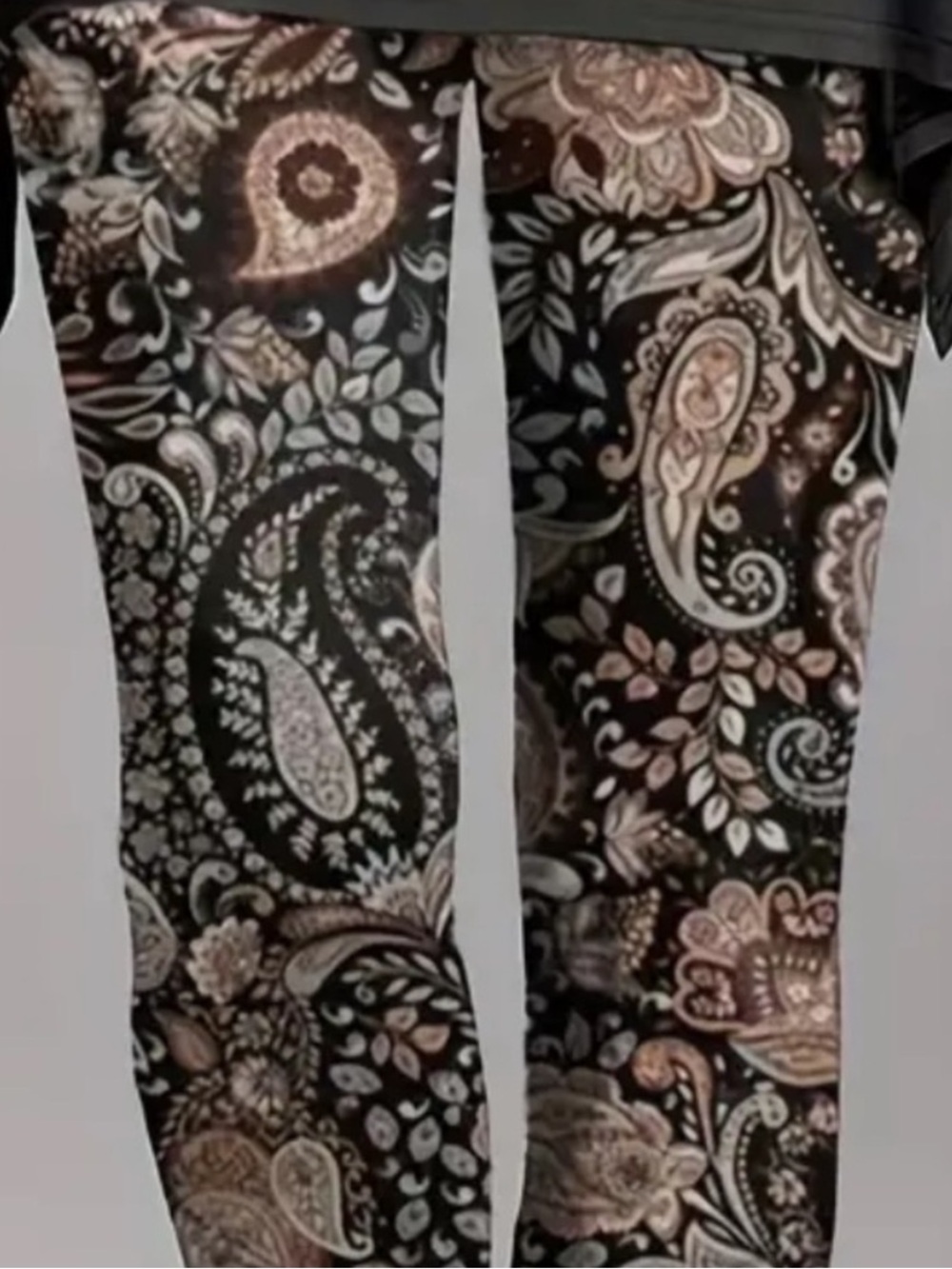 Boho Paisley Print Skinny Leggings - Picture 7 of 8